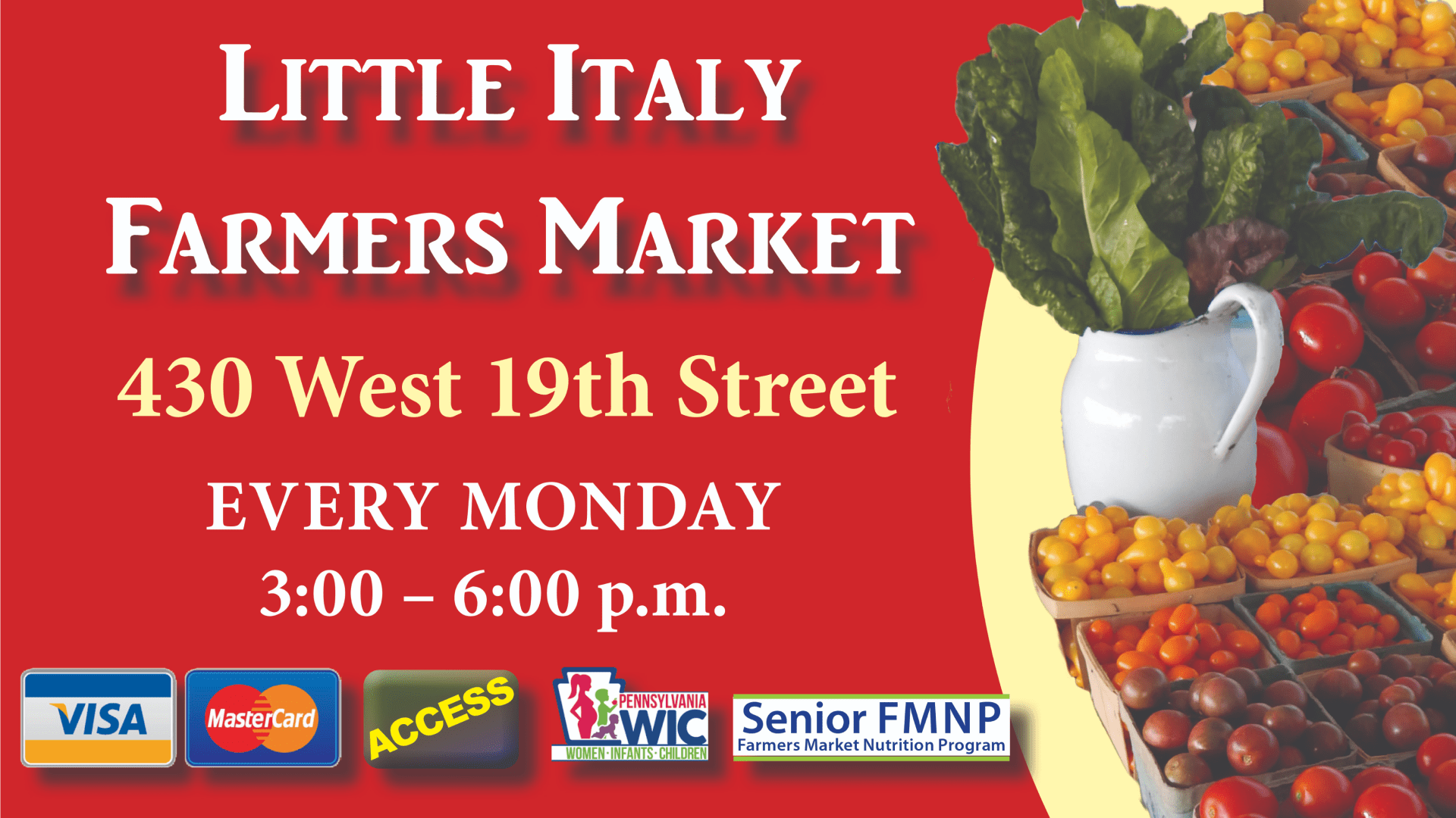 SSJNN Connections Little Italy Farmer’s Market Erie PA
